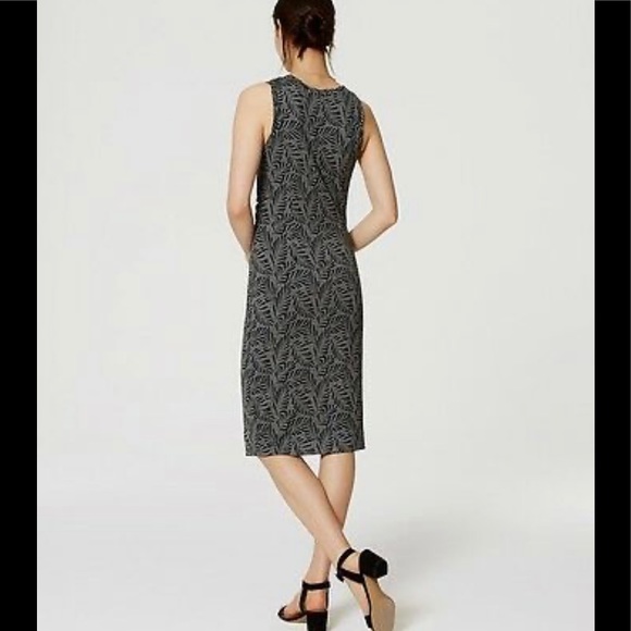 Loft Palm Sleeveless Side Shirred Dress - Picture 3 of 11